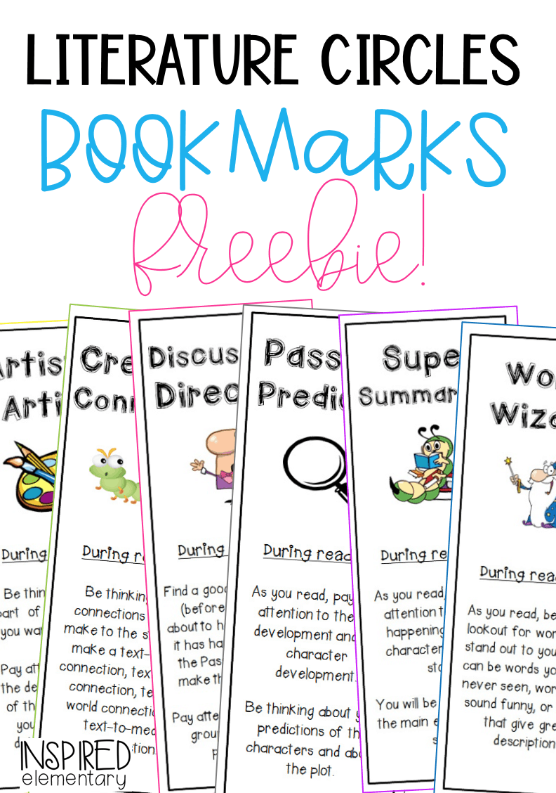 Literature Circles Bookmarks