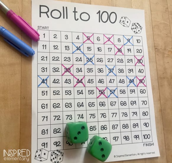 Roll and Record - 2 Dice {Differentiated}