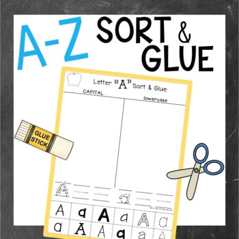 A-Z Sort and Glue Literacy Center