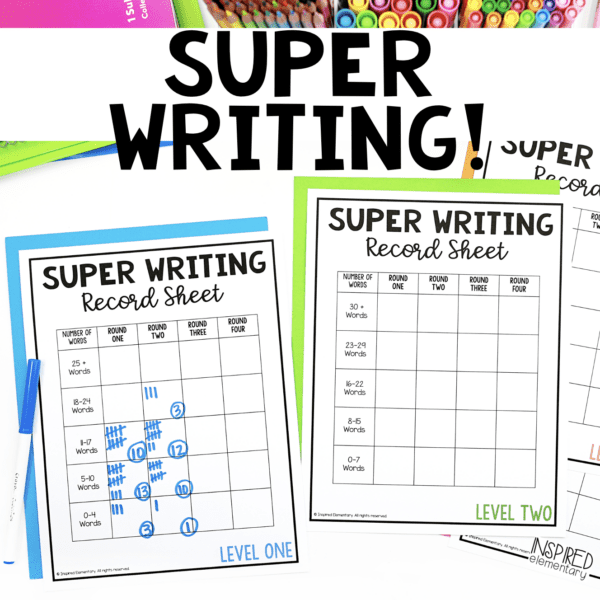 Super Writing! A Writing Fluency Activity