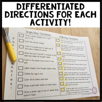 Listen and Color April | Following Directions Activities | Listening Skills - Image 3