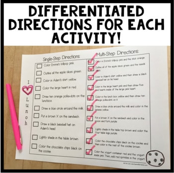 Listen and Color February | Following Directions Activities | Listening Skills - Image 3