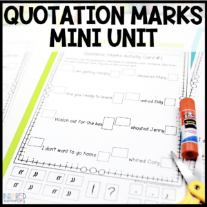 Quotation Marks Worksheets Activities and Games