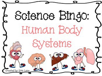 Science Bingo: Human Body Systems · Inspired Elementary Science Bingo: Human Body Systems · Inspired Elementary