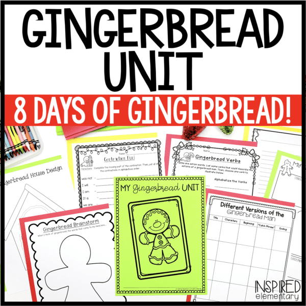 Gingerbread Man Unit | Comparing Stories Reading | Gingerbread Writing Activities