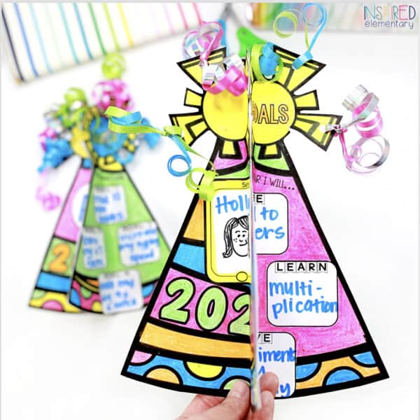 New Years 2026 Goals Hats 3D Writing Activity - Image 6