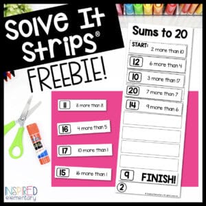 Solve It Strips: Mental Math Puzzles Freebie!