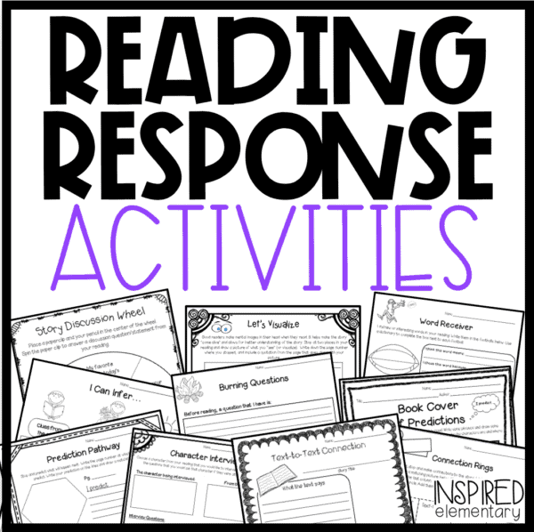 Reading Response Activities | Reading Comprehension Sheets | Book Activities