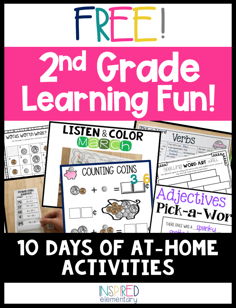2nd Grade (FREE) At-Home Learning Activities