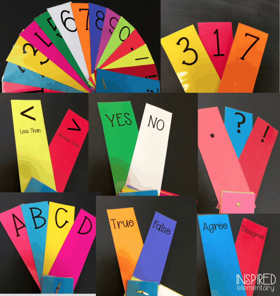 Silent Response Cards Inspired Elementary