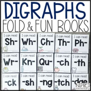 Digraphs Fold & Fun Books {Digraph Activities for Distance Learning}