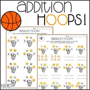 Addition Math Facts | Addition Hoops
