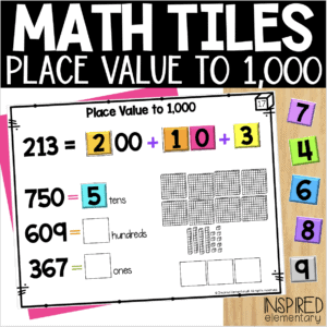 Math Tiles Place Value to 1,000