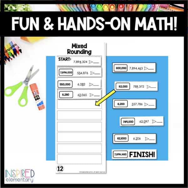 4th Grade Math Centers | No Prep Activities | Games & Puzzles | Spiral Review - Image 3