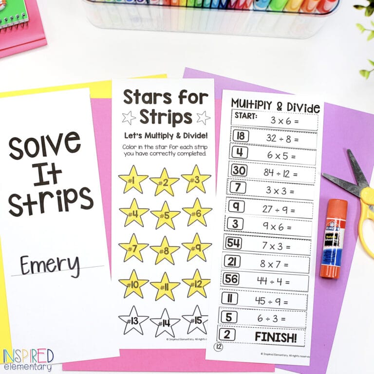 Solve It Strips®: The Self-Checking Math Puzzles That Keep Elementary Students Engaged All Year Long